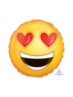 Cмайлик влюбленный Emoji 18"/46см