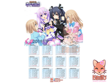 Hyperdimension Neptunia  календарь НА ЛЮБОЙ ГОД!