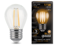 Лампа Gauss LED Filament Globe E27 11W