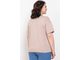 Летняя блуза-футболка свободного фасона  арт. 5998 (цвет бежевый)   Размеры 50-66