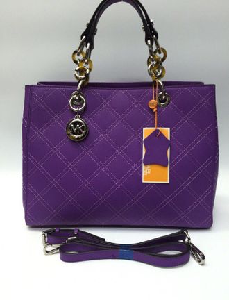 Сумка Michael Kors Cynthia Quilted Violet / Фиолетовая