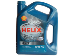 Моторное масло Shell Helix HX7 10W40 полусинтетическое 4 л.