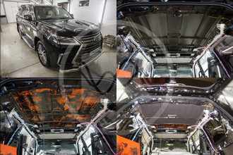 Пример шумоизоляции Lexus LX 570