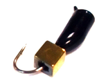 Мормышка вольфрамовая Столбик чёрн куб золото вес.0.88gr.13mm. d-3.0mm,