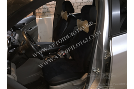 Чехлы Автопилот из экокожи и алькантары (черный+черный) на Chevrolet Orlando (2012+)
