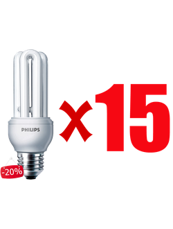 Комплект энергосберегающих ламп Philips PL-Electronic 8w E27