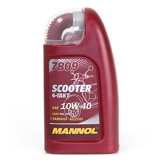 08063з (7809) Масло моторное MANNOL 4-TAKT SCOOTER 10W40 для скутеров синтетическое 1 л.