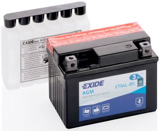 Аккумулятор EXIDE ETX4L-BS (503 14; YB4L-A; YT4L-BS; YTZ5S)