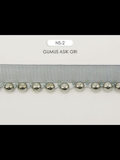 Арт. NS. Отделочная тесьма с бусинками оптом и на отрез