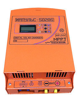 Контроллер заряда солнечной батареи Импульс 60 А 24 В AUX 5020S MPPT