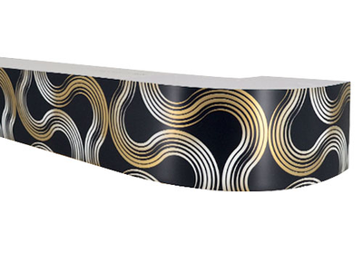 "Престиж (85)", планка отрезная для карниза ПВХ