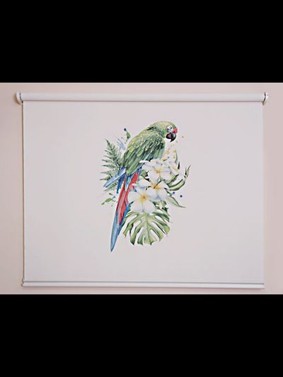 Пружинная рулонная штора механическая без цепочки