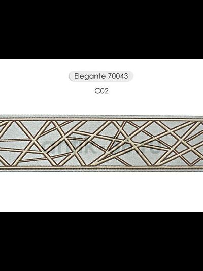 Арт. 70043, серия Elegante. Жаккардовая тесьма с футуристическим дизайном