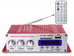 Kentiger HY400 усилитель звука (2х20Вт, USB, SD, FM)