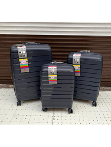 Комплект из 3х чемоданов Impreza Shift Полипропилен S,M,L Темно-синий