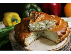 Пирог Адыгейский сыр с зеленым луком (1000 гр)