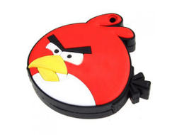 Флешка Angry birds16 Гб красная птица плоская