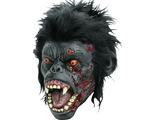 страшная маска, горилла, обезьяна, зомби, кровь, клыки, зубы, макака, латекс, силикон, волосы, маски