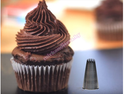 Наконечник &quot;Французкая трубочка&quot;, d=7 мм x25, h=43 мм (BF 312 - Италия) - 7 мм