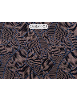 Samba, вискозная портьера с тропической темой узора