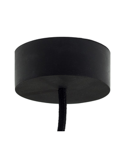 Черная силиконовая плоская потолочная чашка SIL-BLACK-ROSE