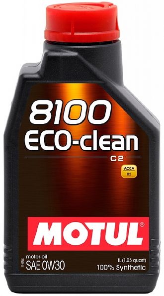 Моторное масло MOTUL 8100 Eco-Clean 0W-30 синтетическое 1 л.