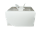 Коробка для бенто торта 140x140x80 белая с окном
