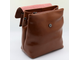 Кожаный женский рюкзак-трансформер Business L охра