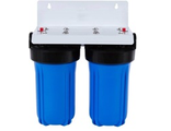 Магистральный двойной фильтр &quot;АКВАСТИЛЬ&quot; для холодной воды BB10 1&quot; (синие колбы)