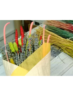 Очаровательный букет лаванда и сухоцветы «Грация»