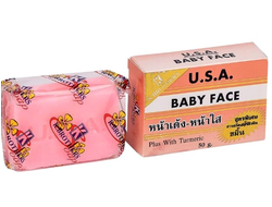 Купить тайское омолаживающее мыло Baby Face with AHA K.Brothers USA для лица и тела (50 гр), узнать