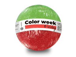 Бурлящий шарик для ванны COLOR WEEK, 120 г