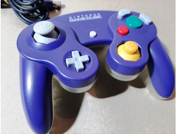 №020 Контроллер для Nintendo GameCube Clear - Purple Оригинальный (Прозрачно - Синий)