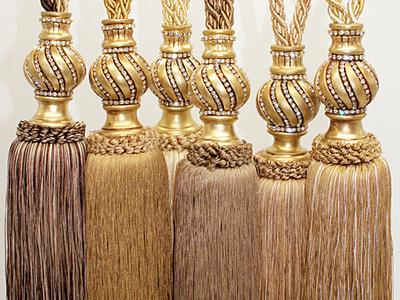 Арт. 2014-6 NEW. Средняя кисть со стразами, 86 см