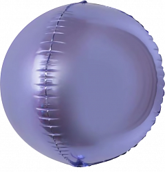 Шар (24&#039;&#039;/61 см) Сфера 3D, Сиреневый, 1 шт.
