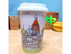 Эко кружка - керамический стаканчик Moscow