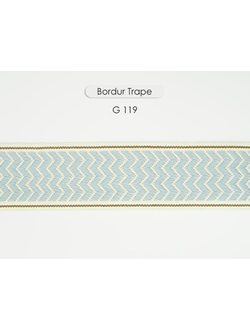 Арт. Trape, серия Majestik. Тесьма тканая "ёлочкой", 5 см шириной