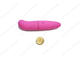 Вибратор Colored Pleasure (12 см) розовый с монеткой для демонстрации размера
