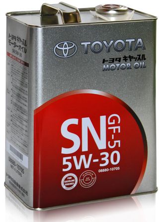 Моторное масло TOYOTA Motor Oil SN 5W-30 синтетическое 4 л.
