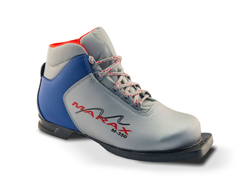 Беговые ботинки  MARAX  M 350 серебристо-синий 75мм
