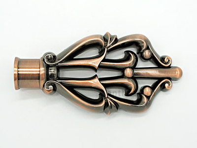 "Дамаск", наконечники плоские классические для карнизов. 16-19 мм