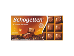 Молочный шоколад Schogetten Caramel Brownie Chocolate &quot;Карамельное пирожное&quot; 100грамм (Германия)