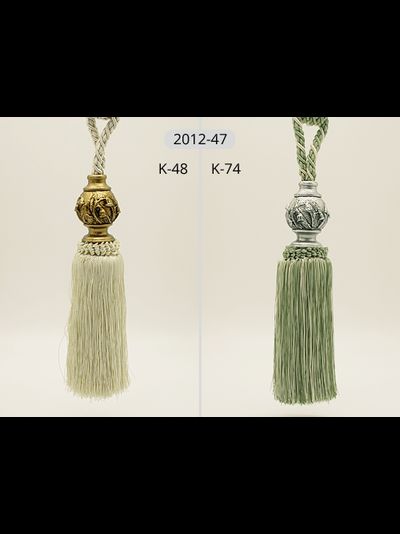Арт. 2012-47 New. Кисти для штор с цветочным декором, 85 см