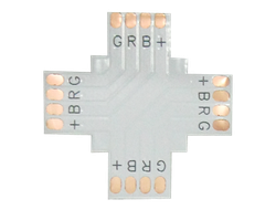 Коннектор Ecola Комплект соед плата X для зажим разъема + 4 зажима 2-х конт. SMD3528 SC28UXESB