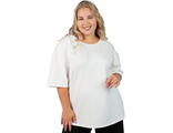 Женская блуза-футболка с коротким рукавом  Арт. rv1117143-54  (цвет экрю)   Размеры 52-66