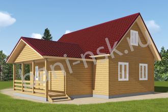 Проект деревянного дома (100 м2) НД14