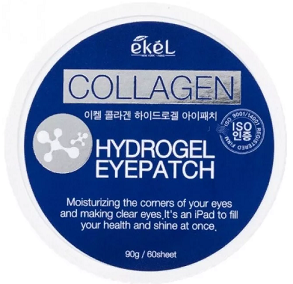 EKEL Гидрогелевые патчи для глаз с экстрактом коллагена Экел - EKEL Collagen Hydrogel Eyepatch, 60 шт. 482300