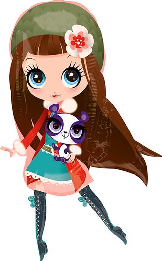 A 34 Фигура Блайс Маленький зоомагазин / Littlest Pet Shop Blythe P38 / 1 шт /