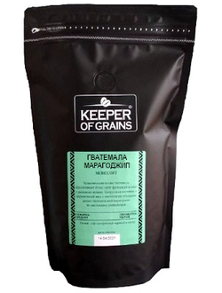 Кофе Keeper of Grains зерновой плантационный Марагоджип Гватемала, 0,5 кг