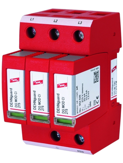 952309 УЗИП класса II со встроенным предохранителем DEHNguard M DG M TNC 275 FM для трехфазных систем TNC с контактом для удаленной сигнализации